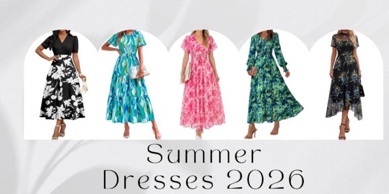 Best Summer Dresses 2026 You Need in Your Wardrobe 23 A curated collage showcasing 15 trendy summer dresses for 2026, featuring a variety of stylish floral prints, breezy maxi lengths, flattering wrap styles, and chic midi silhouettes for warm-weather fashion.