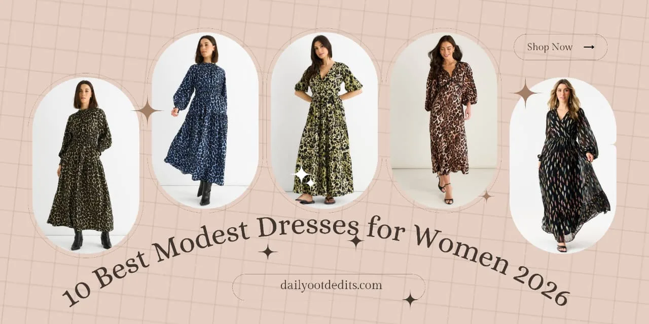 Best Long Sleeve Midi Dresses for Women: Modest Styles 1 Collection of 10 best modest dresses for women in 2026 featuring elegant maxi and midi styles. Long Sleeve Midi Dress for Women