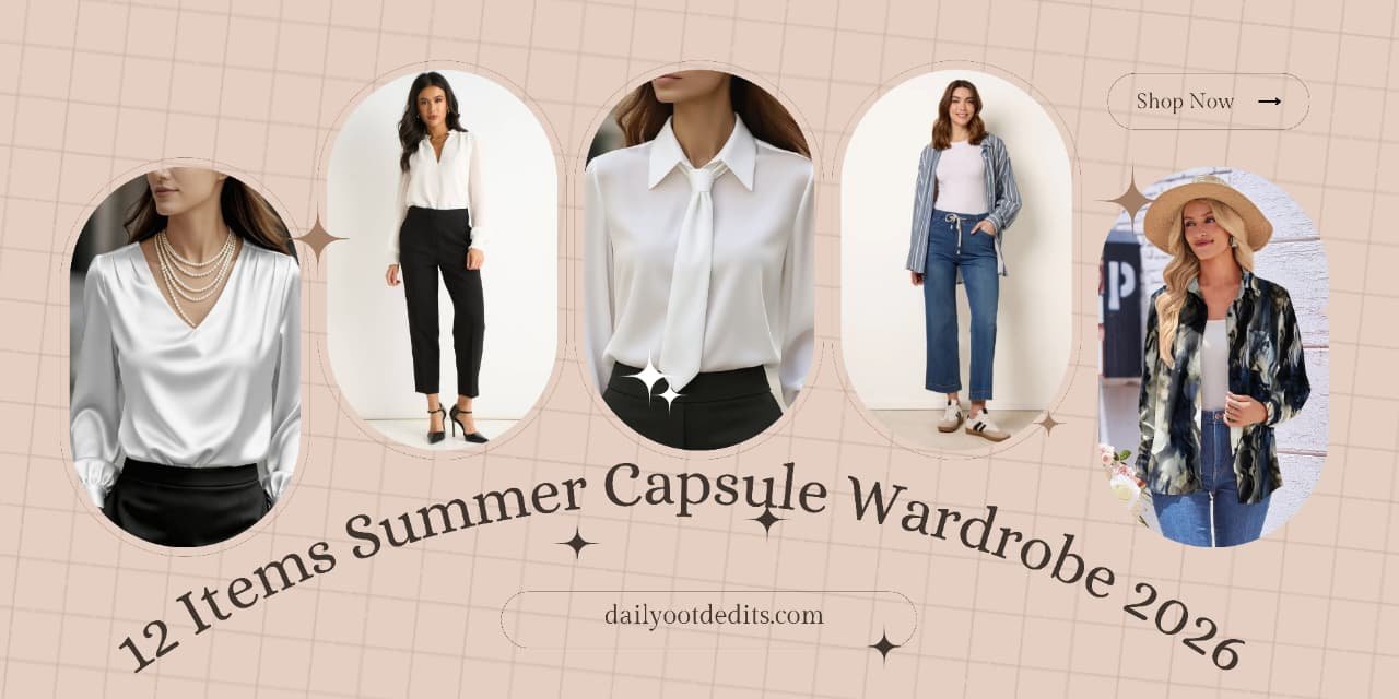 The Perfect Office Capsule Wardrobe: 2026 Work Essentials Guide 1 The perfect 12-item summer capsule wardrobe minimalist guide for 2026