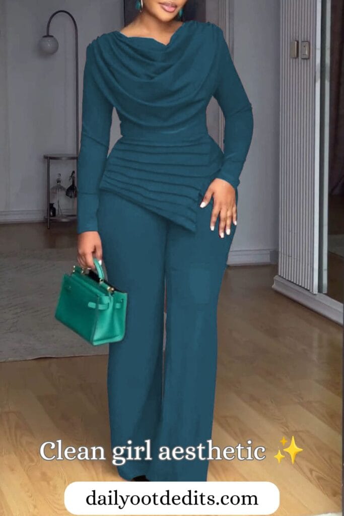 A model wearing the Zeagoo Casual Pleated Patchwork Cinched-Waist Jumpsuit, showcasing the best in unique and stylish Womens Summer Dresses 2026 fashion.