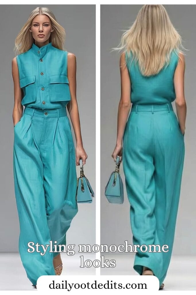 A stylish woman wearing the Zeagoo Chic Cargo-Style Sleeveless Two-Piece Set in blue, showcasing the best in trendy and breezy Womens Summer Dresses 2026 fashion.