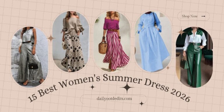 A woman modeling a stylish and breezy summer dress, representing the best womens summer dresses 2026 trends.