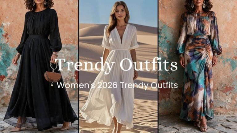 Trendy & Affordable Outfits for Women You'll Actually Love (2026) 20 A curated collection showcasing Trendy Outfits for Women 2026, featuring a variety of stylish everyday dresses, chic casual wear, and elegant evening looks.